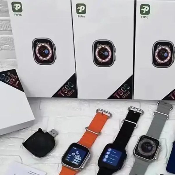 T500 Ultra Smart Watch Plain Strap ( Random Color )